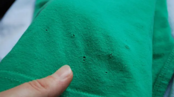 This is why your T-shirts are always getting these tiny little holes at the bottom!