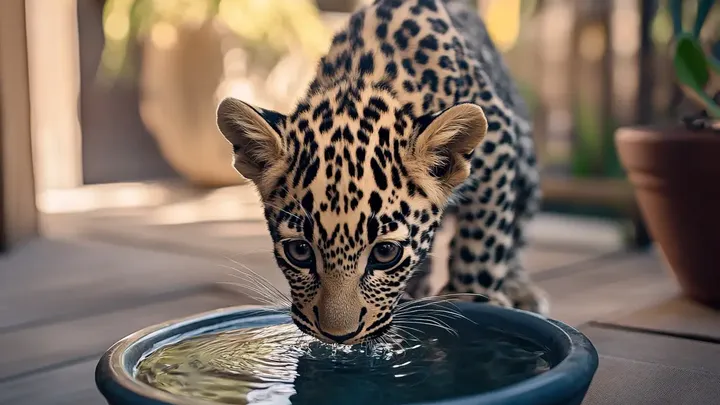 Orphan Leopard Knocked on Her Door Every Dawn. One Day She Finally Let Him In