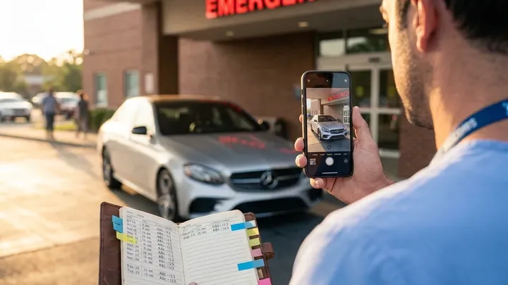 Ein Arzt hatte es satt, dass Autos die Einfahrt zur Rettungswache blockierten – also nahm er die Sache selbst in die Hand