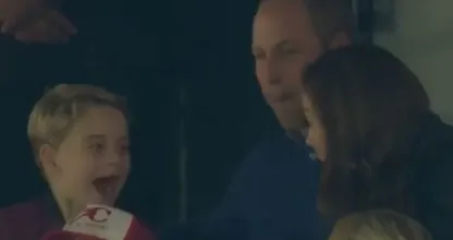Video: Prince George goes crazy during football match