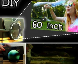 DIY: Smartphone Projektor mit einer Schuhkarton! Bild wird 16x an die Wand vergrößert!