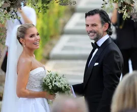 Daar komt de bruid: Sylvie Meis geeft jawoord in Toscaanse villa