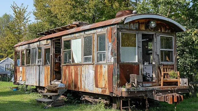 Cet homme âgé vit dans un wagon de train abandonné – mais attendez de voir l'intérieur