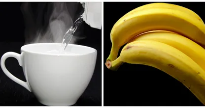 Das ist der Grund, warum du jeden Morgen ein Glas warmes Wasser und eine Banane essen solltest