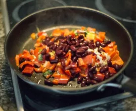 Can't find a lid for your pan? This simple trick works great too