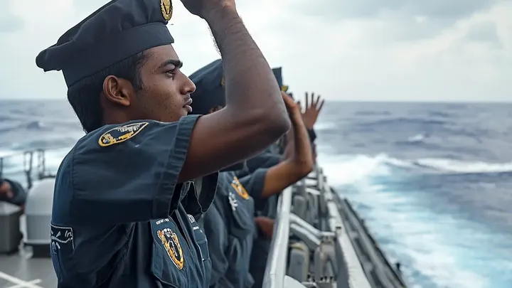 Imagens encontradas: Fuzileiro naval fica cara a cara com criatura gigante embaixo d'água