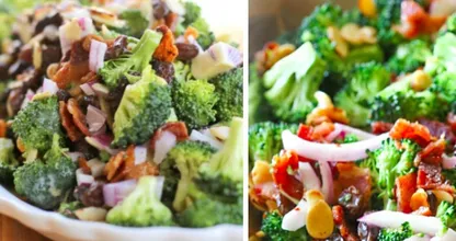 Dieser knackige und erfrischende Broccoli-Salat könnte dein Highlight für heute Abend sein!