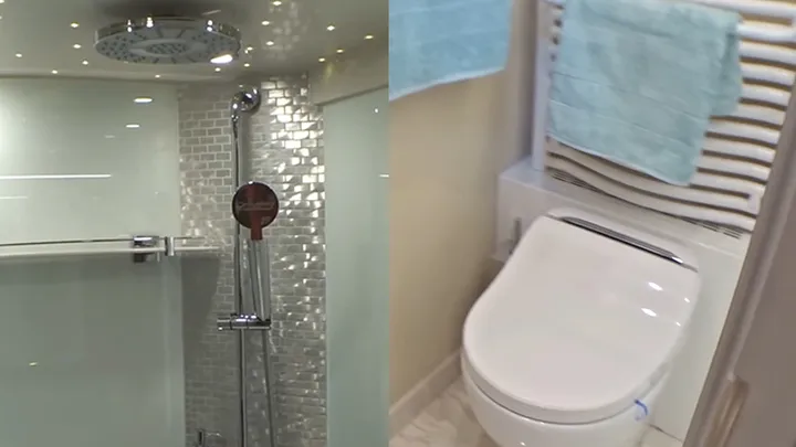 Luxury mobile home worth 1.42 million has built-in garage – The interior is even better!