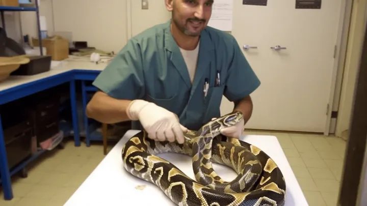 Woman Thought She Could Sleep Safely With Her Pet Python Every Night, Until The Vet Showed Her The Startling Truth