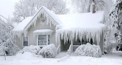 80-year-old lady forgot to close her windows during a snowstorm.