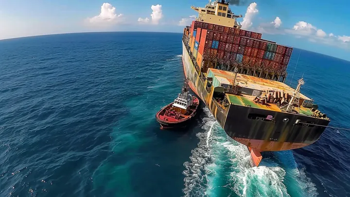 Containerschiff trifft auf Piraten - aber was der Kapitän als Nächstes tut, verblüfft sie alle!