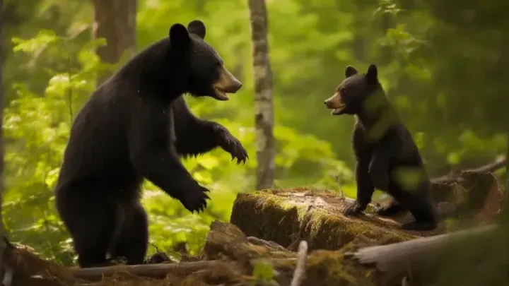 Urso acena para a família todas as manhãs - um dia, o pai faz uma descoberta chocante
