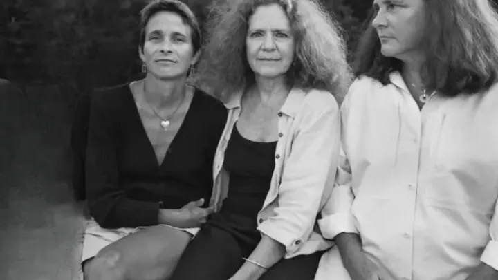 Identical triplets take the same birthday picture for 33 years