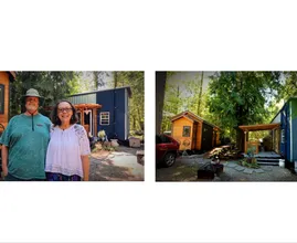 This Couple Lives In 2 Tiny Side-by-side Homes and You Won’t Believe How Much They Save Every Month!