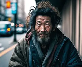 Waitress is shocked when she finds out who the homeless person she's feeding actually is