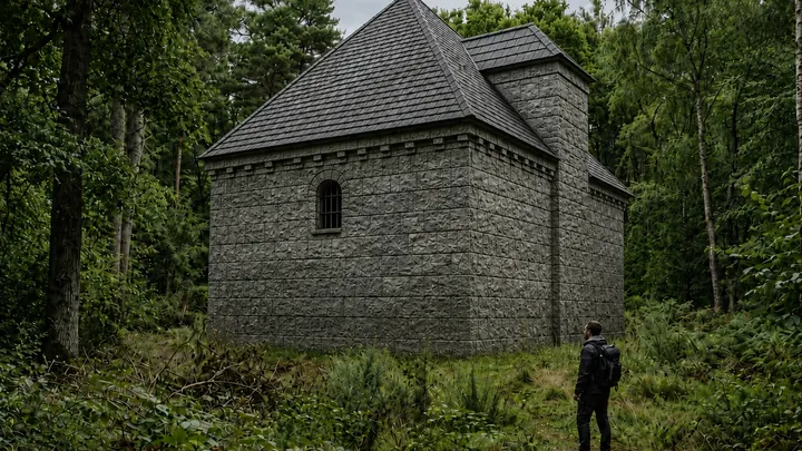 Man ontdekt verborgen ‘huis’ zonder deuren of ramen — hij belt de politie als hij ziet wat erbinnen is