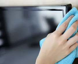 THIS weird little trick will make getting rid of dust on your screens super easy!