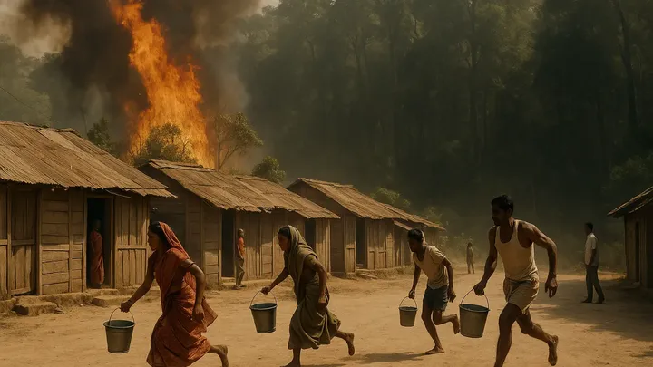 Fire Breaks Out in Remote Village — But Help Comes From the Last Place You’d Expect