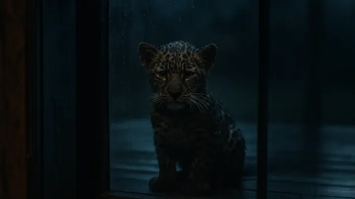 Orphan Leopard Knocked on Her Door Every Dawn. One Day She Finally Let Him In