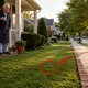 Este homem está farto dos cães de seus vizinhos que sujam seu jardim - ele faz isso para ensinar-lhes uma lição