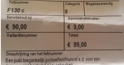 Twee jongeren krijgen boete van 99 euro voor schuilen in parkeergarage