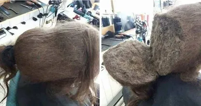 Peluquera hace descubrimiento impactante después de que niña se negase a peinarse