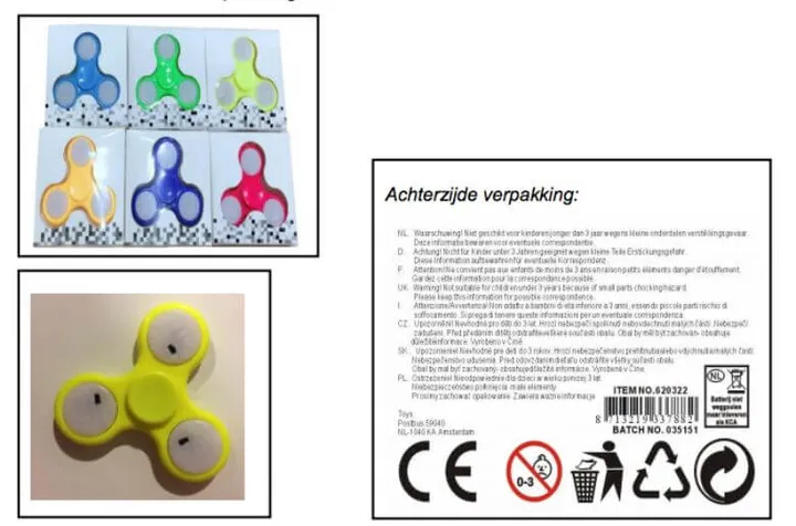 fidget spinners gevaarlijk speelgoed