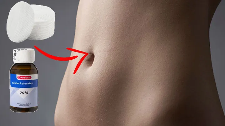 Heel apart: dít is wat er gebeurt als je een in alcohol gedrenkt watje in je navel legt!
