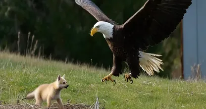 Eagle Snatches Baby Fox from Yard – What the Neighbors Discover Will Blow Your Mind!