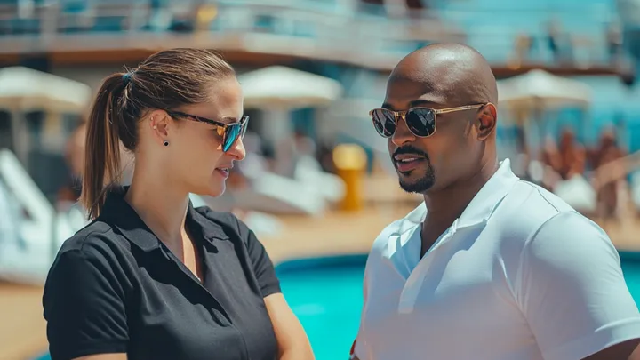 Gangue do Caribe embarca em navio de cruzeiro logo antes da partida - mas não contava com este corajoso veterano!