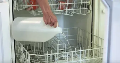 Make your foggy glassware shine again by pouring THIS in your dishwasher!