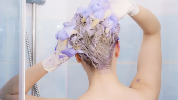 Grey hair turning lilac? Hairdressers keep purple shampoo to once or twice a week, and watch the clock