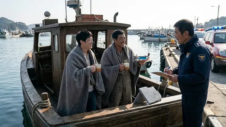 Een kleine vissersboot volgde een enorme school vissen de dichte mist in. Toen de mist eindelijk optrok, beseften ze wat voor ernstige fout ze hadden gemaakt. 
