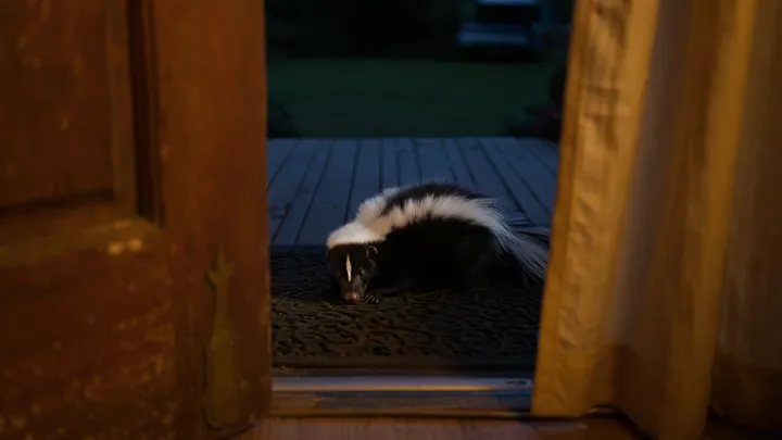 Skunk Appears on Porch Every Night – What It Was Hiding Will Surprise You