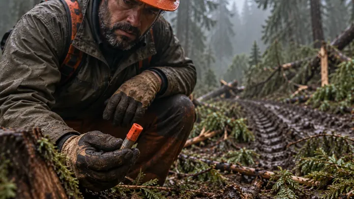 Un boscaiolo ha tagliato un albero cavo, ha guardato dentro ed è scoppiato in lacrime!