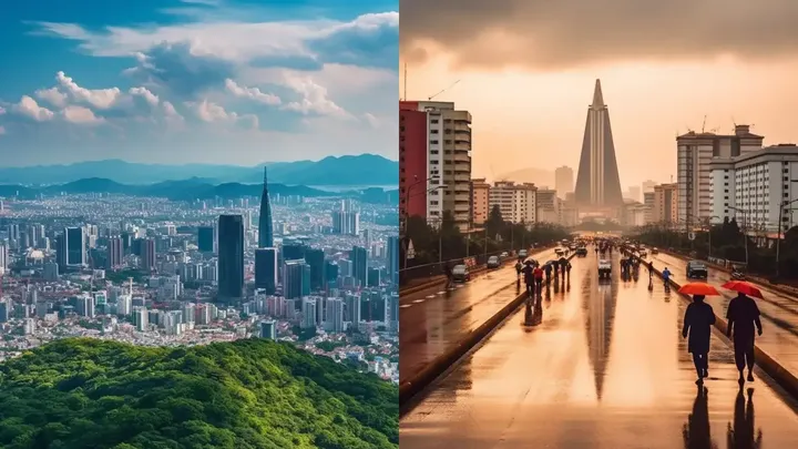 Mondi nascosti rivelati: Un fotografo espone i sorprendenti contrasti della Corea del Nord e del Sud