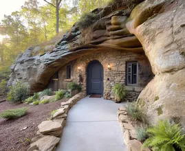 Esta anciana de 78 años hizo construir la casa de sus sueños dentro de una cueva, pero el interior no se parece en nada a lo que esperabas