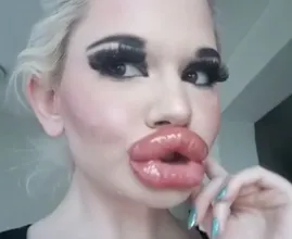 Shocking: jonge vrouw liet lippen twintig keer opspuiten