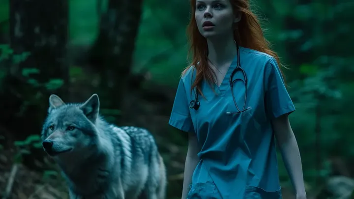 Wolf breekt in bij ziekenhuis - verpleegster in tranen door wat hij in zijn mond draagt