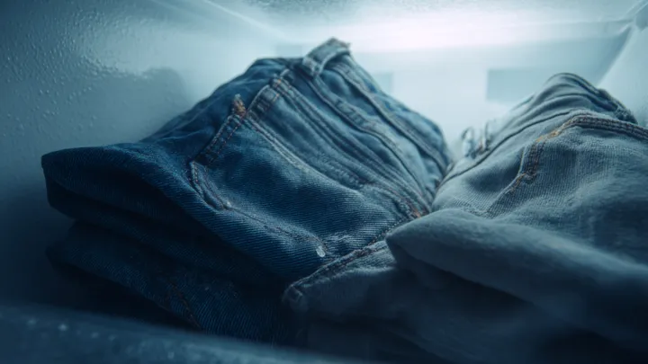Elle met une paire de jeans au congélateur pendant la nuit - Voyez ce qui se passe le lendemain matin