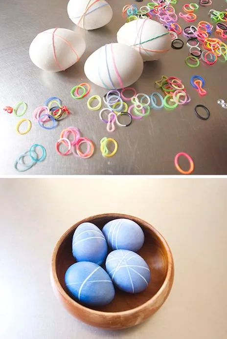 Eier Streifen Gummi