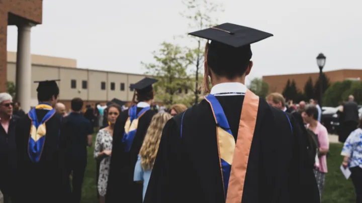 Remarkable: mother and son graduate college together