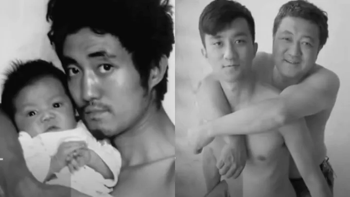 Pai e filho tiram a mesma foto todos os anos por 27 anos e a última é particularmente comovente