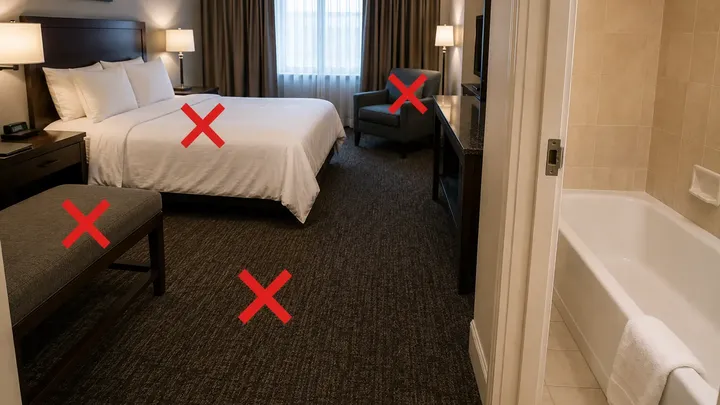 Warum Sie Ihren Koffer immer zuerst in die Hotelbadewanne stellen sollten - es könnte Ihnen später große Kopfschmerzen ersparen