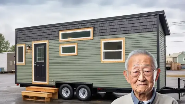 この86歳の祖父は、この小さな家に一人で住んでいる - 中を見てみましょう！